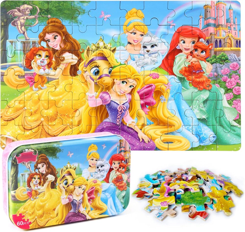 MZZOTOY Princess Puzzles for Kids Ages 4-8